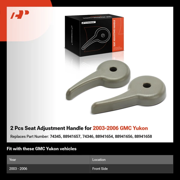 2 Pcs Seat Adjustment Handle for 2003-2006 GMC Yukon