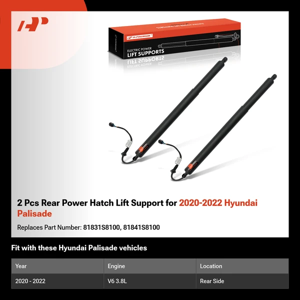 2 Pcs Rear Power Hatch Lift Support for 2020-2022 Hyundai Palisade