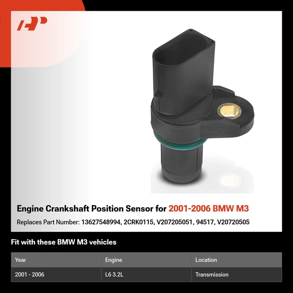 Engine Crankshaft Position Sensor for 2001-2006 BMW M3