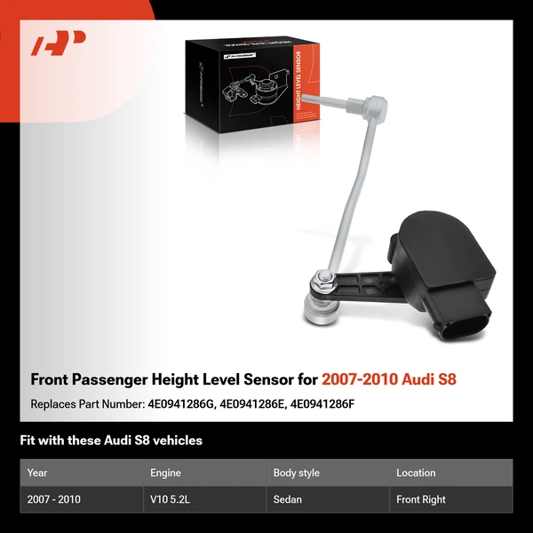 Front Passenger Height Level Sensor for 2007-2010 Audi S8