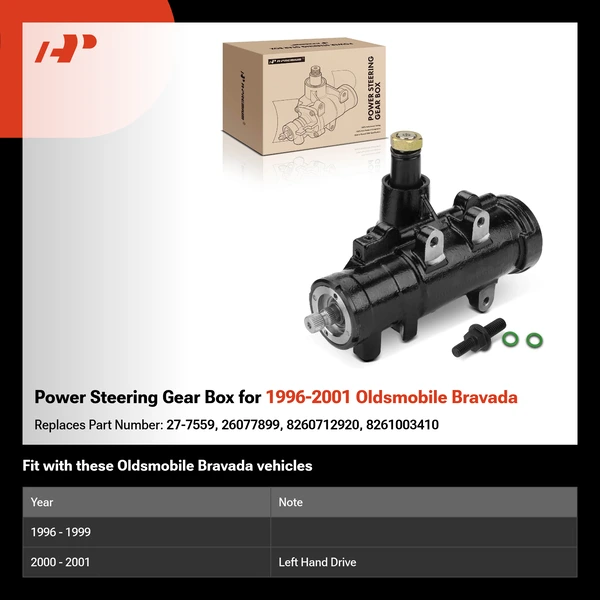Power Steering Gear Box for 1996-2001 Oldsmobile Bravada