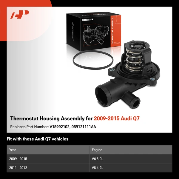 Thermostat Housing Assembly for 2009-2015 Audi Q7