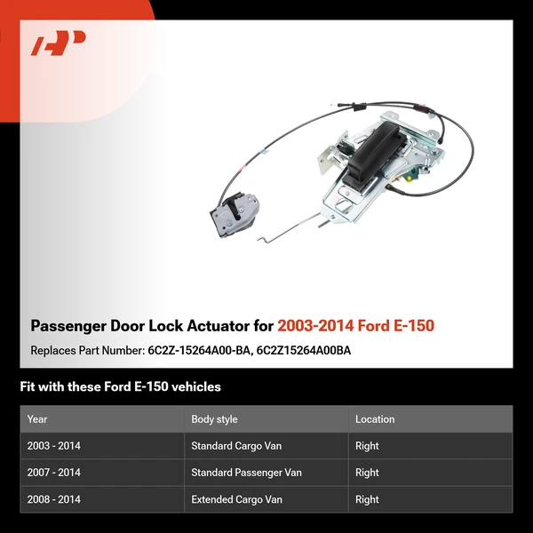Passenger Door Lock Actuator for 2003-2014 Ford E-150