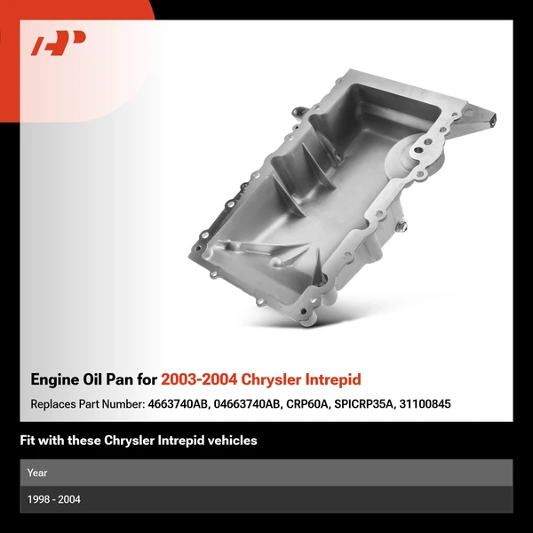 Engine Oil Pan for 2003-2004 Chrysler Intrepid
