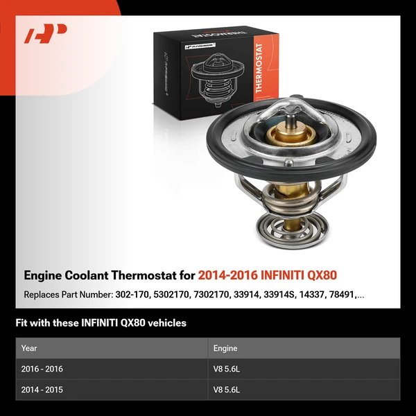 Engine Coolant Thermostat for 2014-2016 INFINITI QX80