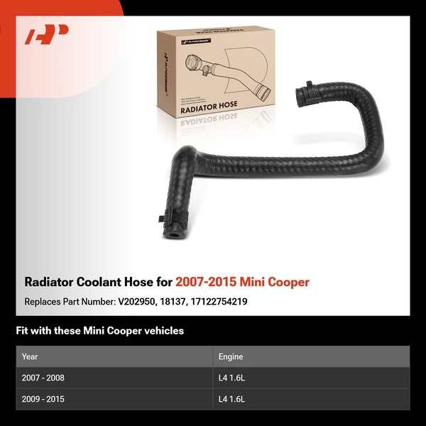 Radiator Coolant Hose for 2007-2015 Mini Cooper