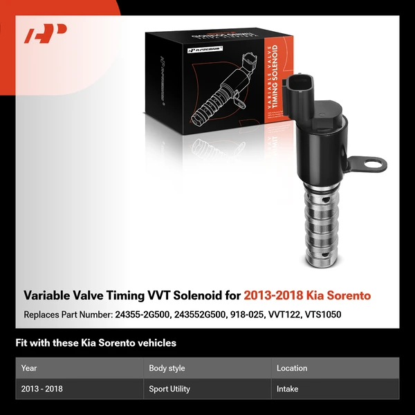 Variable Valve Timing VVT Solenoid for 2013-2018 Kia Sorento