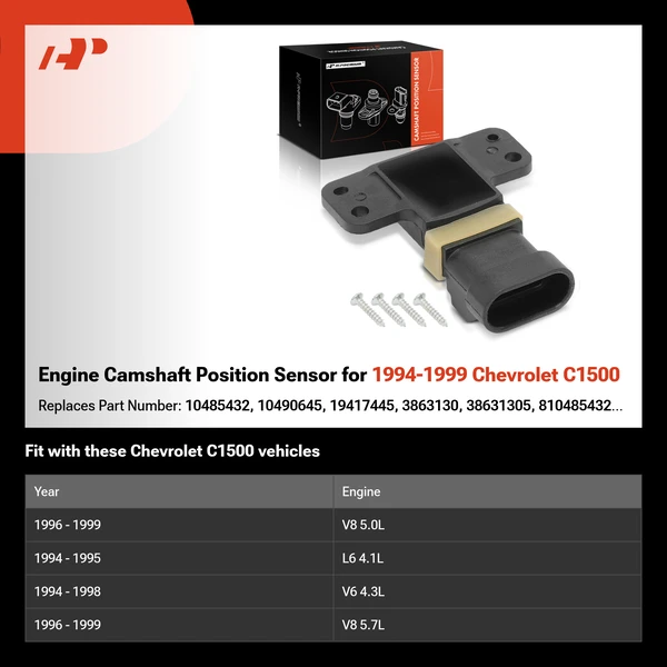 Engine Camshaft Position Sensor for 1994-1999 Chevrolet C1500