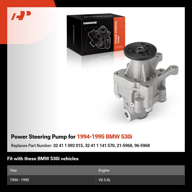 Power Steering Pump for 1994-1995 BMW 530i