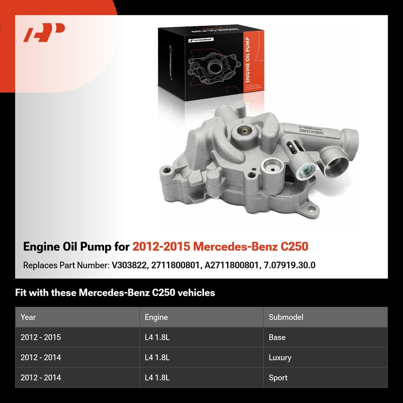 Engine Oil Pump for 2012-2015 Mercedes-Benz C250