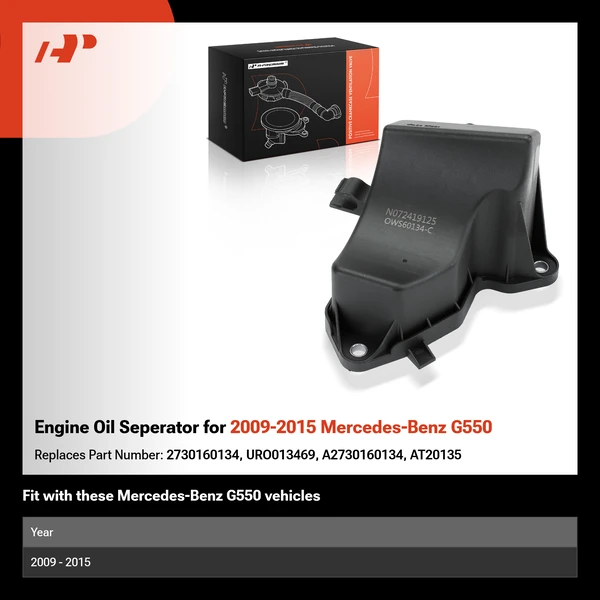 Engine Oil Seperator for 2009-2015 Mercedes-Benz G550
