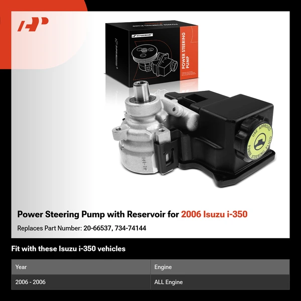 Power Steering Pump with Reservoir for 2006 Isuzu i-350