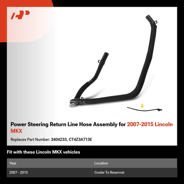 Power Steering Return Line Hose Assembly for 2007-2015 Lincoln MKX