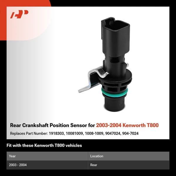Rear Crankshaft Position Sensor for 2003-2004 Kenworth T800