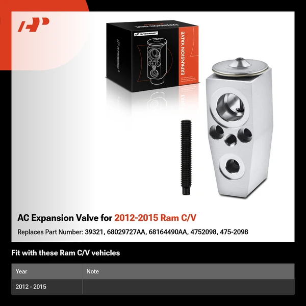 AC Expansion Valve for 2012-2015 Ram C/V
