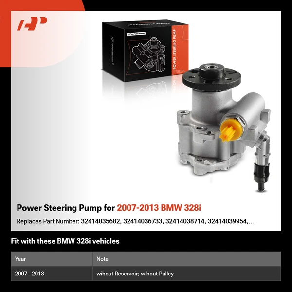 Power Steering Pump for 2007-2013 BMW 328i