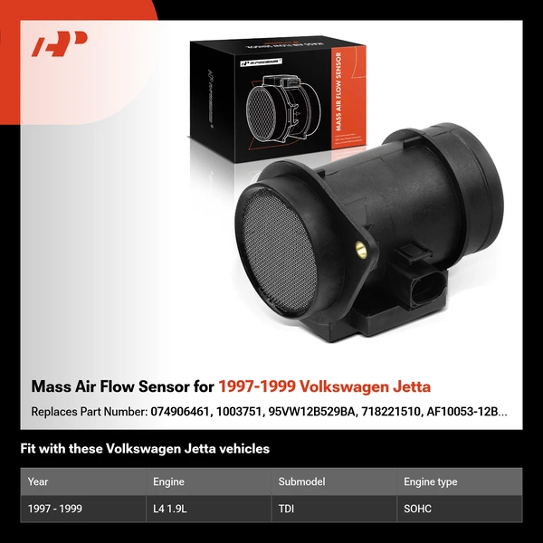 Mass Air Flow Sensor for 1997-1999 Volkswagen Jetta