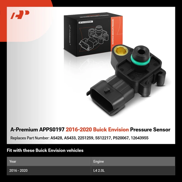 A-Premium APPS0197 2016-2020 Buick Envision Pressure Sensor