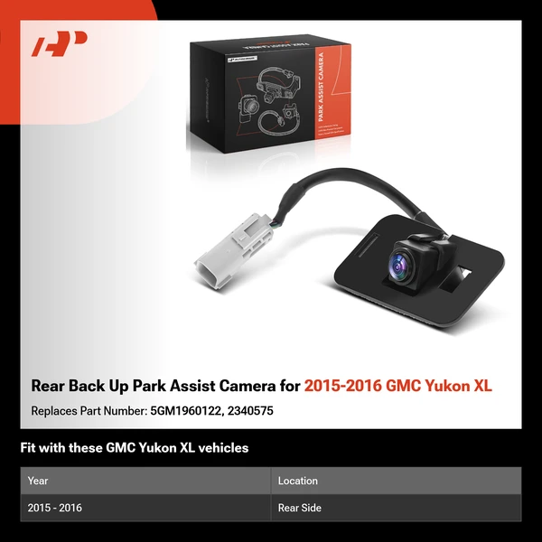 Rear Back Up Park Assist Camera for 2015-2016 GMC Yukon XL