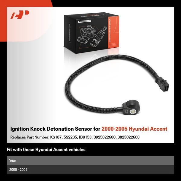 Ignition Knock Detonation Sensor for 2000-2005 Hyundai Accent