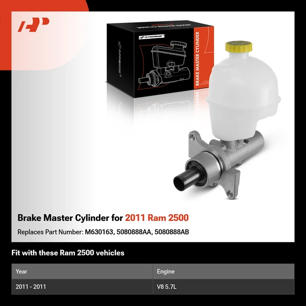 Brake Master Cylinder for 2011 Ram 2500