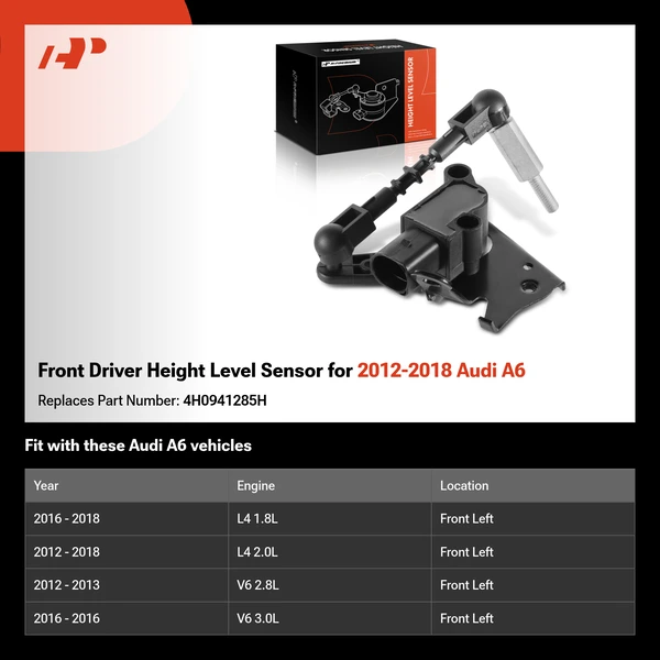 Front Driver Height Level Sensor for 2012-2018 Audi A6
