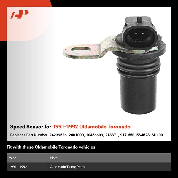 Speed Sensor for 1991-1992 Oldsmobile Toronado