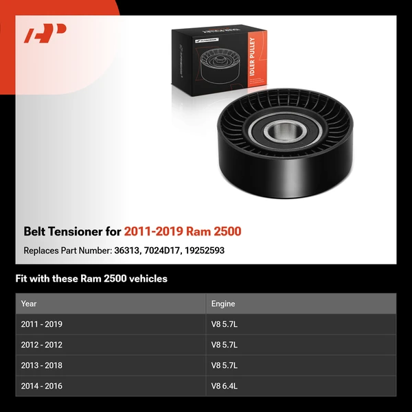 Belt Tensioner for 2011-2019 Ram 2500
