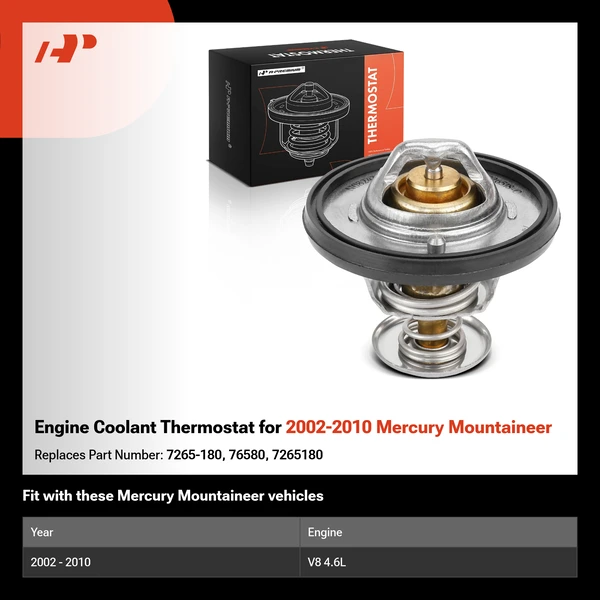 Engine Coolant Thermostat for 2002-2010 Mercury Mountaineer