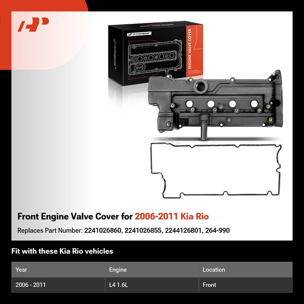 Front Engine Valve Cover for 2006-2011 Kia Rio
