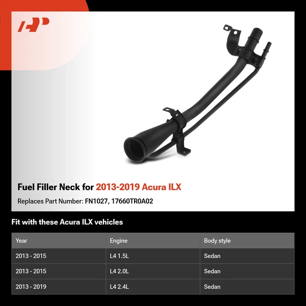 Fuel Filler Neck for 2013-2019 Acura ILX