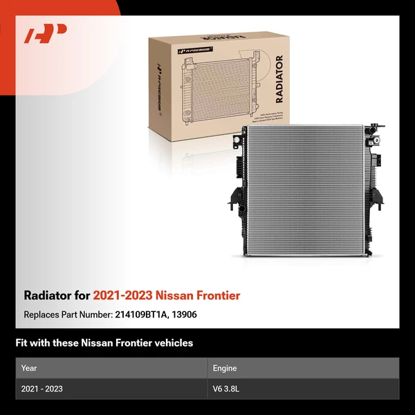Radiator for 2021-2023 Nissan Frontier
