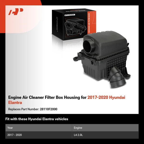 Engine Air Cleaner Filter Box Housing for 2017-2020 Hyundai Elantra