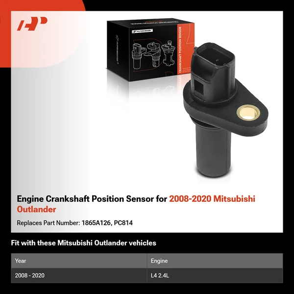 Engine Crankshaft Position Sensor for 2008-2020 Mitsubishi Outlander