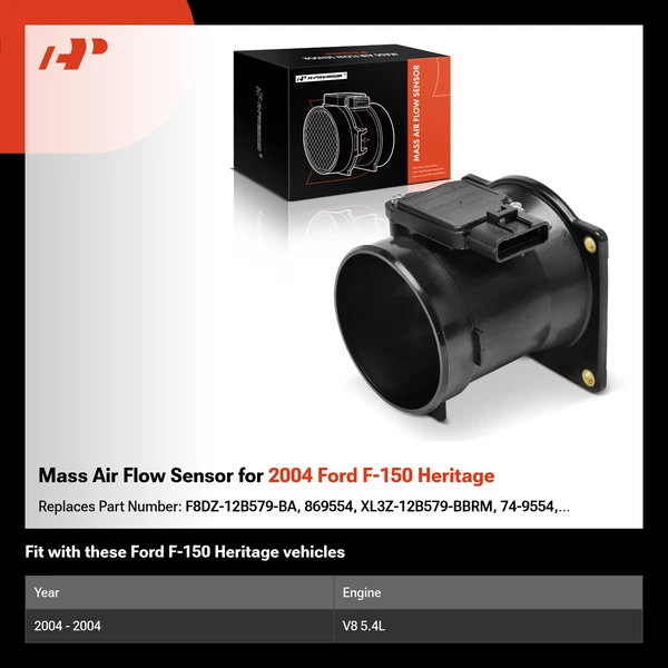 Mass Air Flow Sensor for 2004 Ford F-150 Heritage