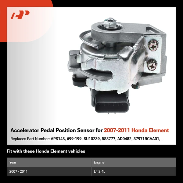 Accelerator Pedal Position Sensor for 2007-2011 Honda Element