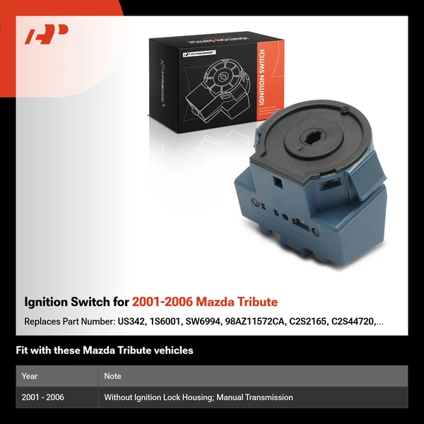 Ignition Switch for 2001-2006 Mazda Tribute