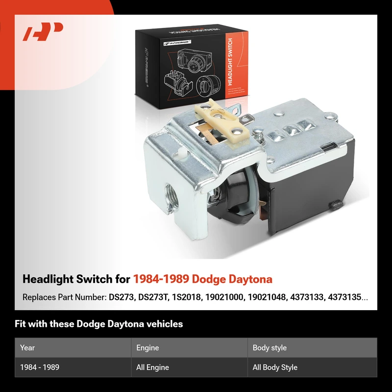 Headlight Switch for 1984-1989 Dodge Daytona