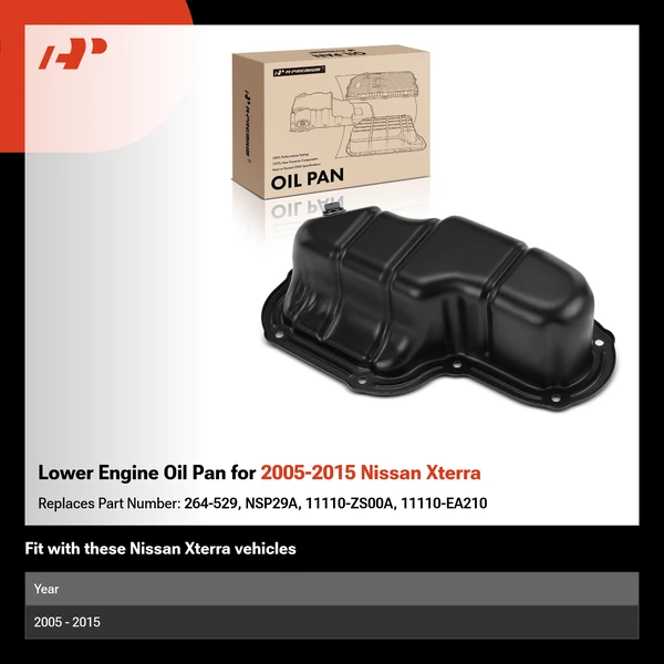 Lower Engine Oil Pan for 2005-2015 Nissan Xterra