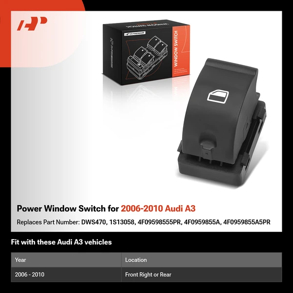 Power Window Switch for 2006-2010 Audi A3