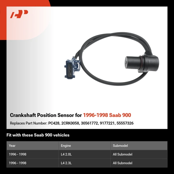 Crankshaft Position Sensor for 1996-1998 Saab 900