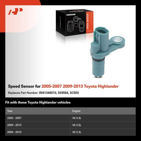 Speed Sensor for 2005-2007 2009-2013 Toyota Highlander