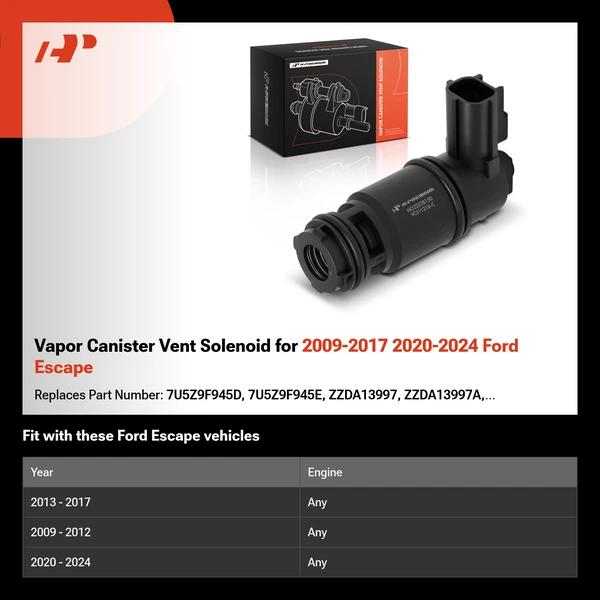 Vapor Canister Vent Solenoid for 2009-2017 2020-2024 Ford Escape