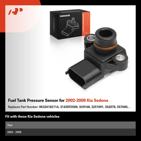 Fuel Tank Pressure Sensor for 2002-2008 Kia Sedona