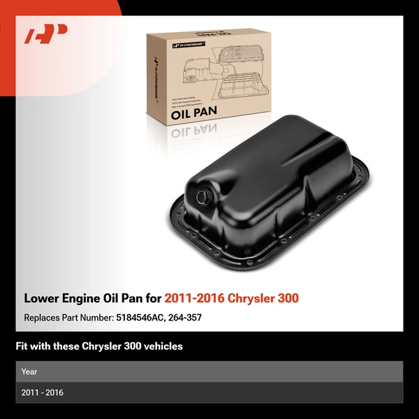 Lower Engine Oil Pan for 2011-2016 Chrysler 300