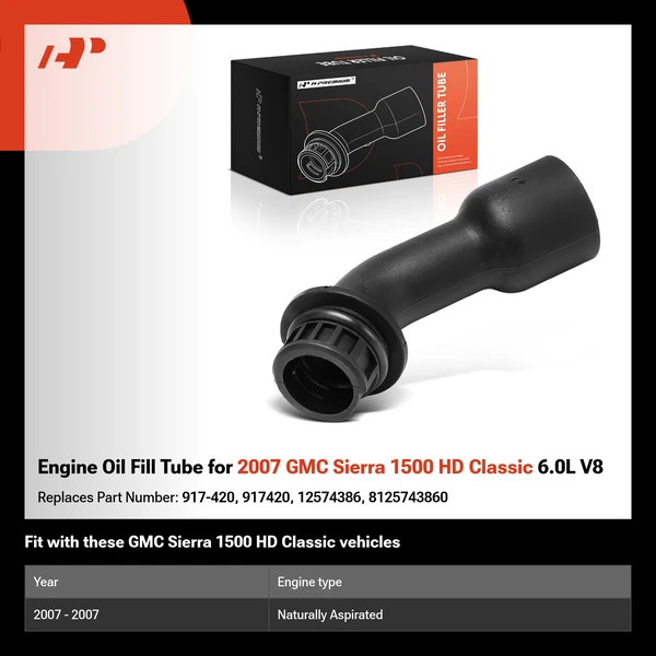 Engine Oil Fill Tube for 2007 GMC Sierra 1500 HD Classic 6.0L V8