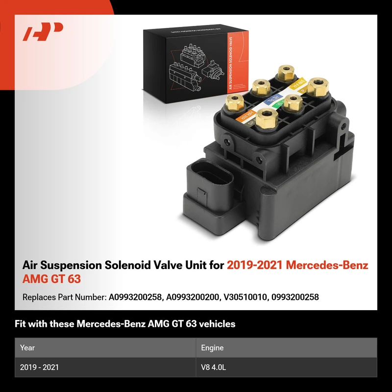 Air Suspension Solenoid Valve Unit for 2019-2021 Mercedes-Benz AMG GT 63