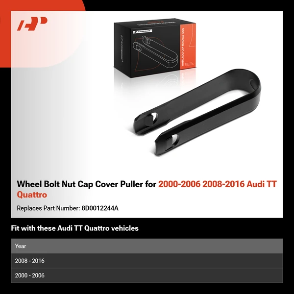 Wheel Bolt Nut Cap Cover Puller for 2000-2006 2008-2016 Audi TT Quattro