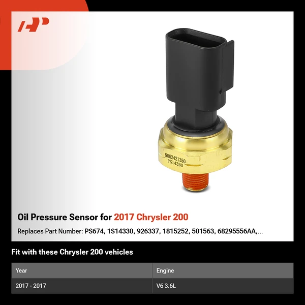 Oil Pressure Sensor for 2017 Chrysler 200