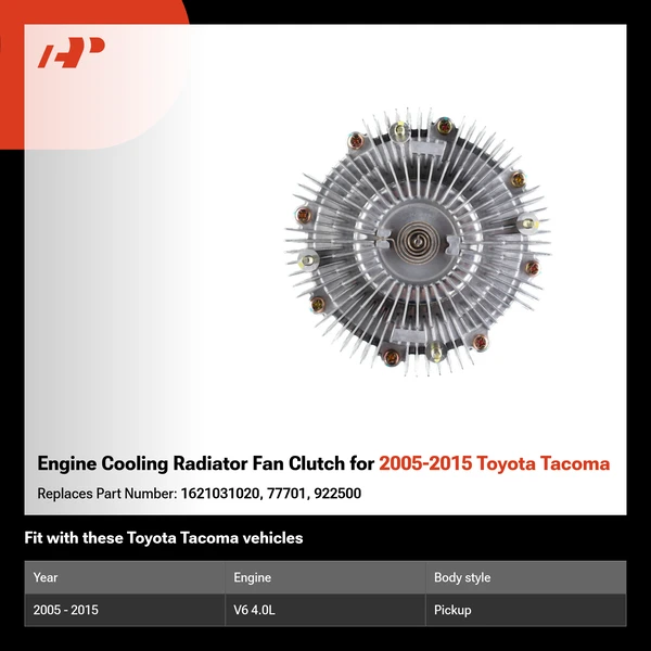 Engine Cooling Radiator Fan Clutch for 2005-2015 Toyota Tacoma